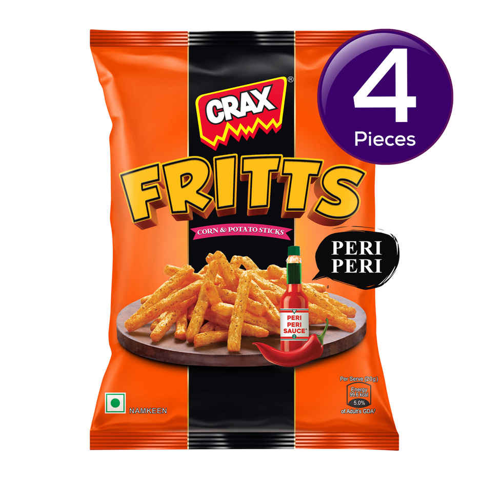 Crax Fritts Peri Peri Corn & Potato Stick Snacks Combo