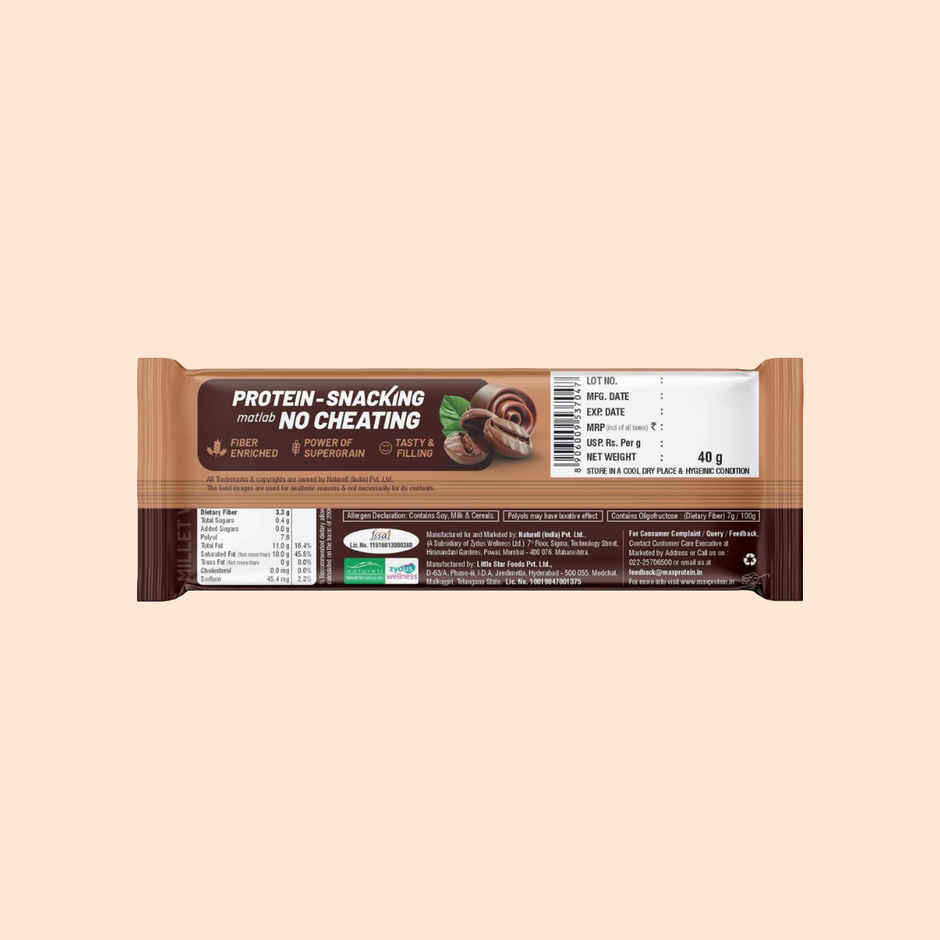 RiteBite Max Protein Coffee Mousse 10g Protein Millet Wafer Bar