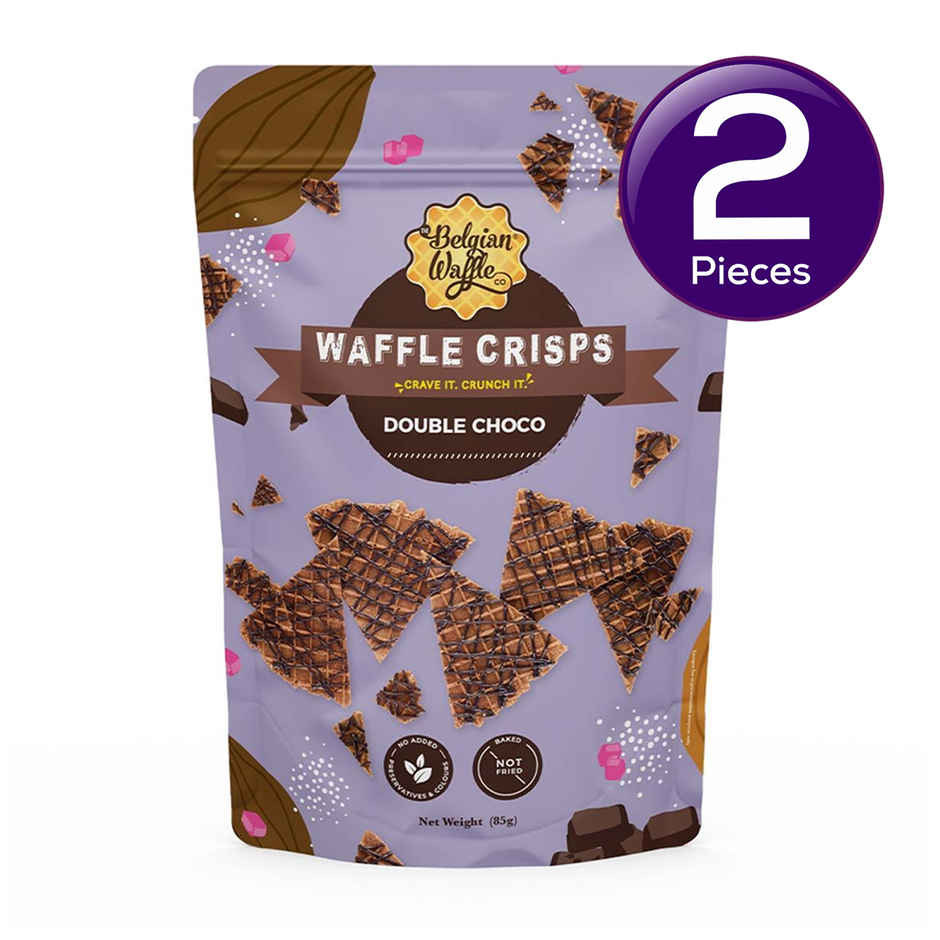 The Belgian Crisps Double Choco Waffle Wafers | Artificial Colour-free Combo