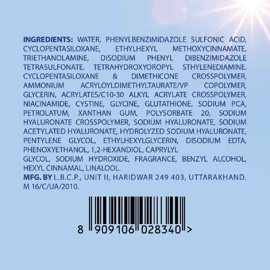 Vaseline Gluta Hya - Antioxidant Spf 50 Pa+++ Sunscreen |Glutathione & Hyaluronic Acid