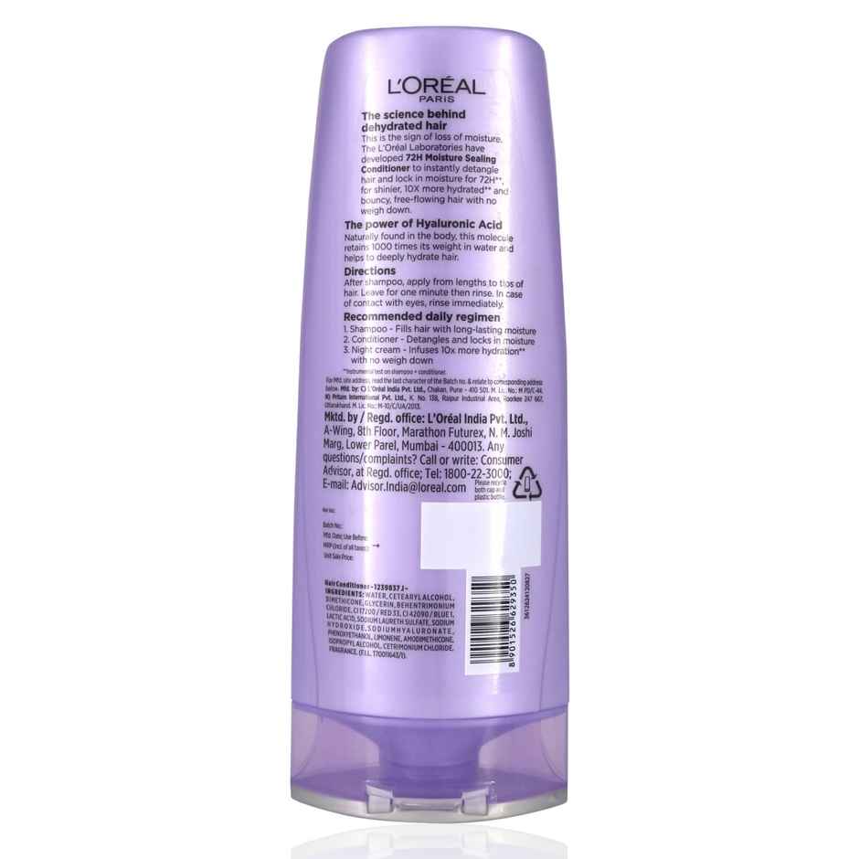 L'Oreal Paris Hyaluron Moisture 72H Moisture Sealing Conditioner| For Dry & Dehydrated Hair