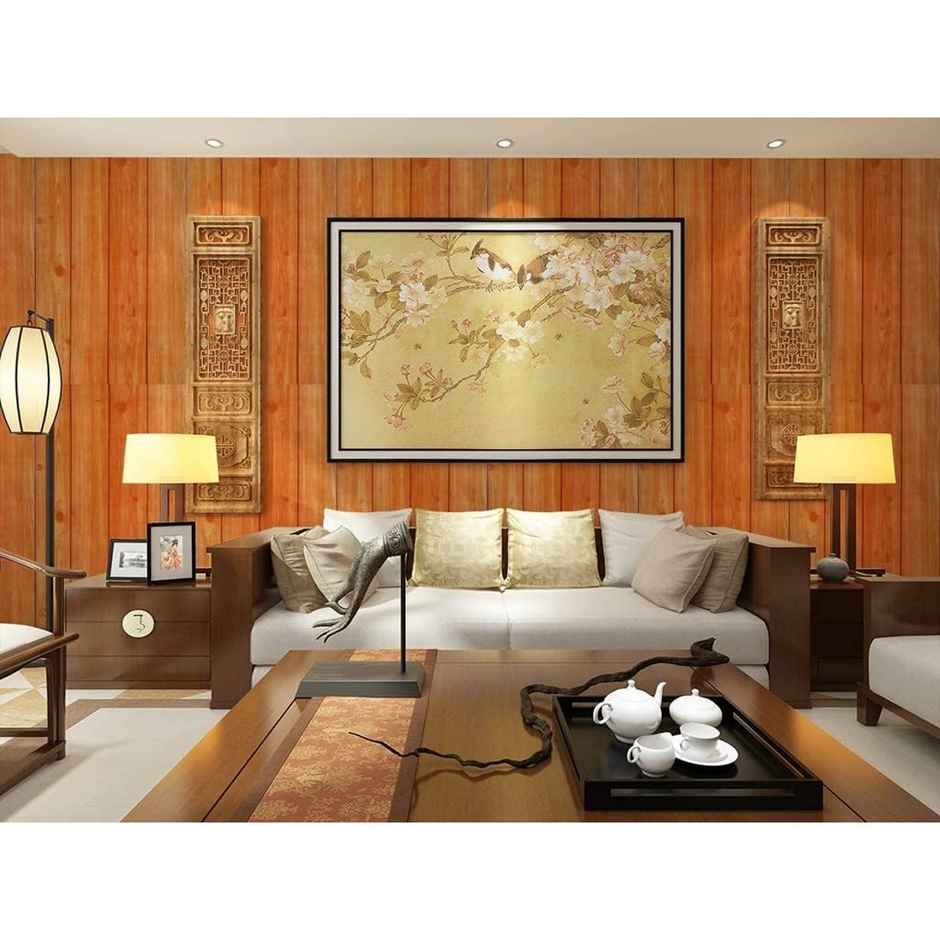 Wollzo Wooden Look Self Adhesive Wallpaper | Multicolour | 45 x 1000 cm