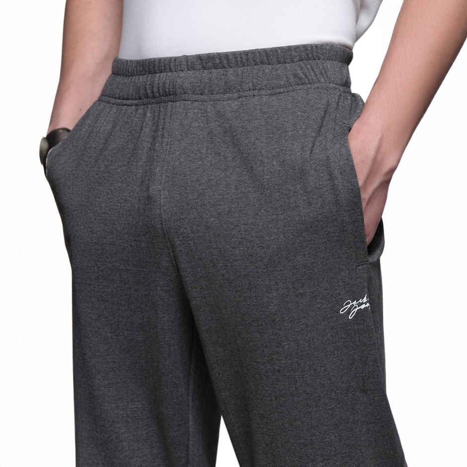JACK & JONES Men's Regular fit Track Pant | Grey - L
