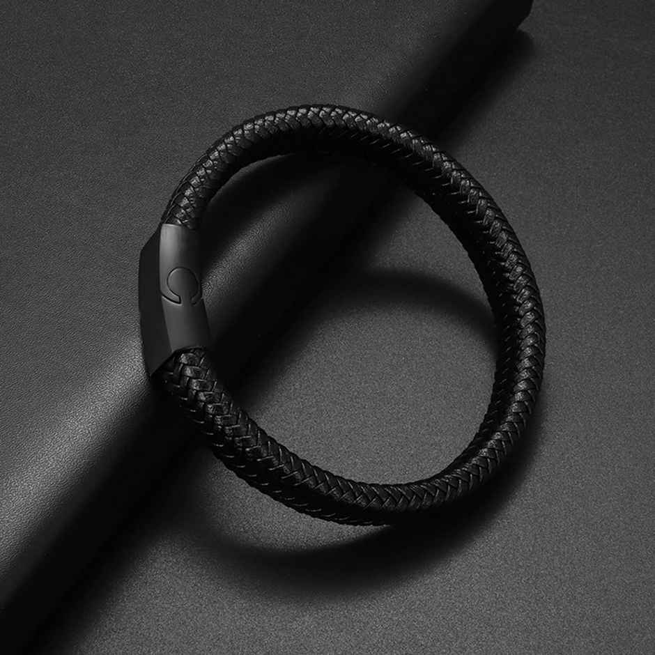 Fashion Frill Men's Rope Bracelet Black Regular