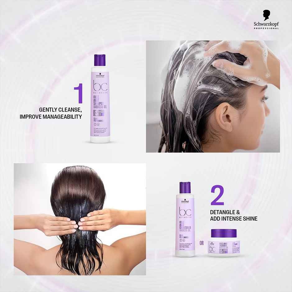 Schwarzkopf Professional Bonacure Frizz Away Treatment With Babassu Oil With Vegan Keratin