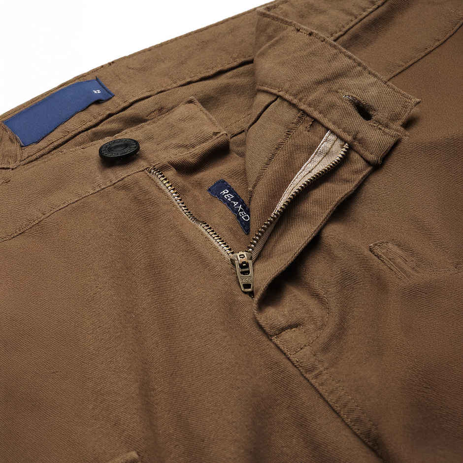 Bene Kleed Men's Relax Fit Cargo Trousers | Brown - 30
