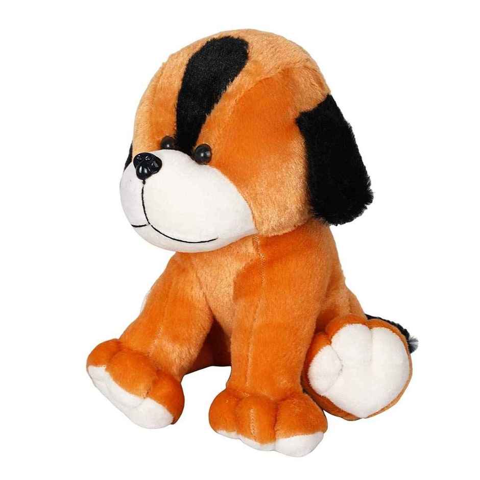 DearJoy Angry Dog Soft Toy - Brown, 32 cm