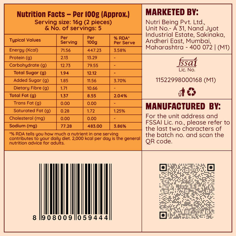 The Health Factory Zero Maida Rusk - Cinnamon Bliss Rusk