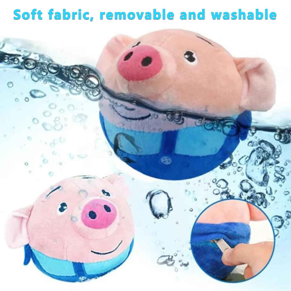 Kidology Interactive Bouncing Pig Plush Toy for Dogs| Musical Dog Toys
