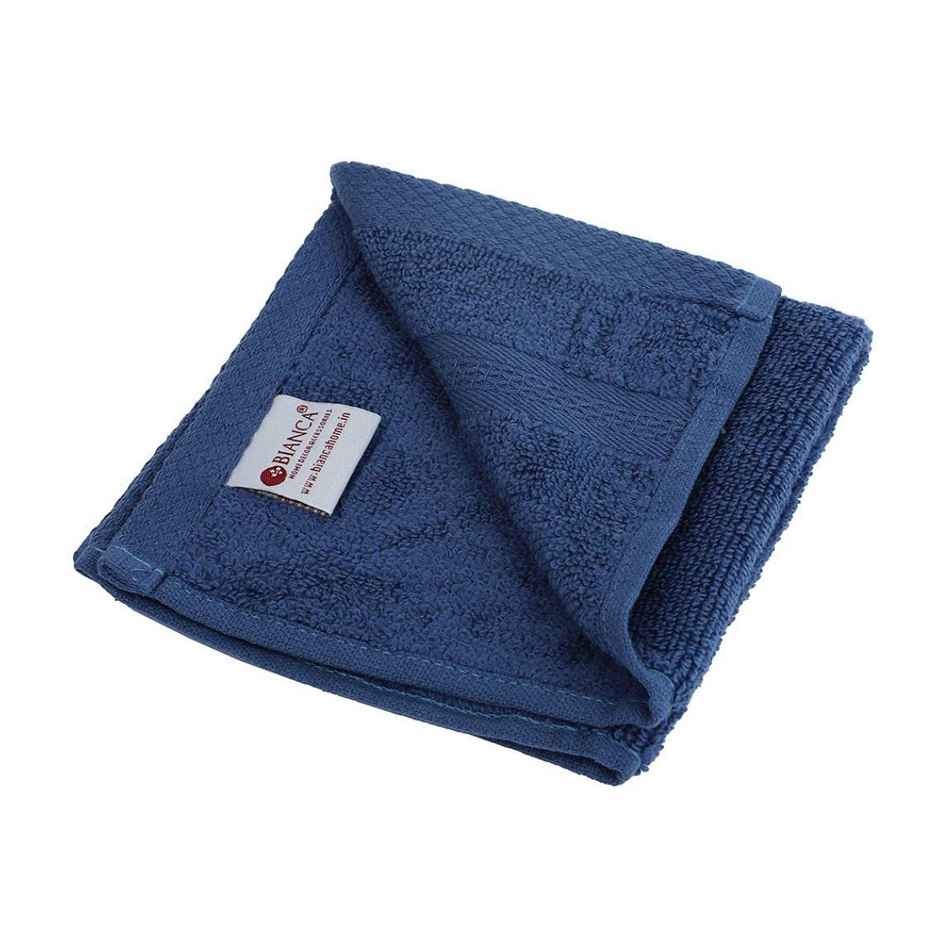 Bianca Face Towel Soft Blue | 480 GSM | 30cm x 30cm | Pack of 4