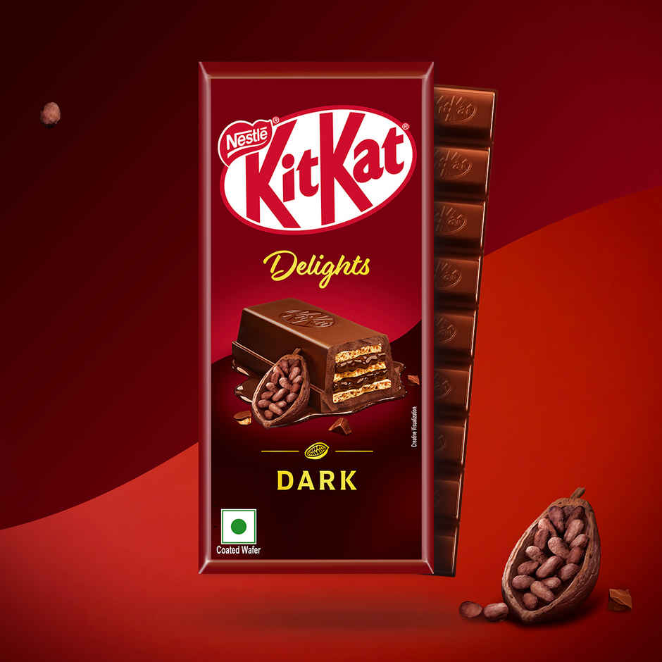 Nestle KitKat Delights Dark Choco Coated Wafer Chocolate Bar