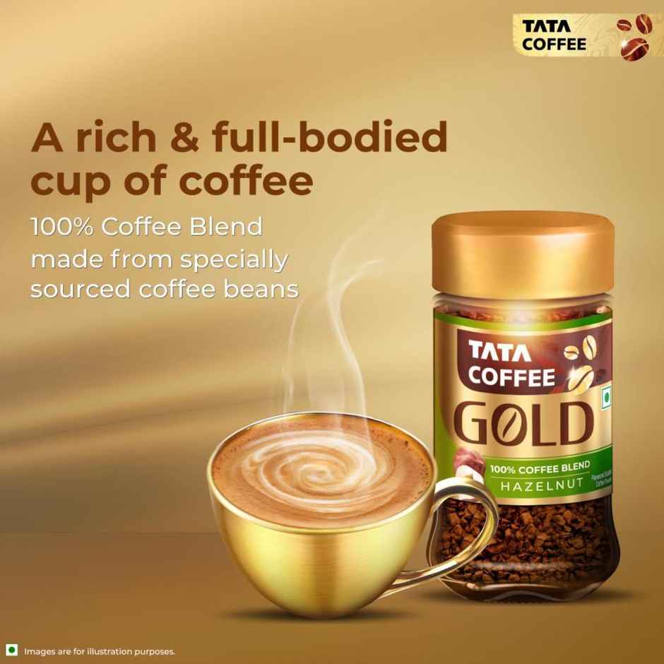 Tata Coffee Gold Hazelnut Instant Coffee