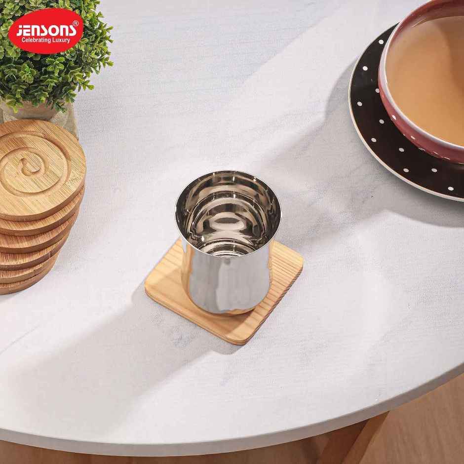 Jensons Stainless Steel Damru Glass 300 ml