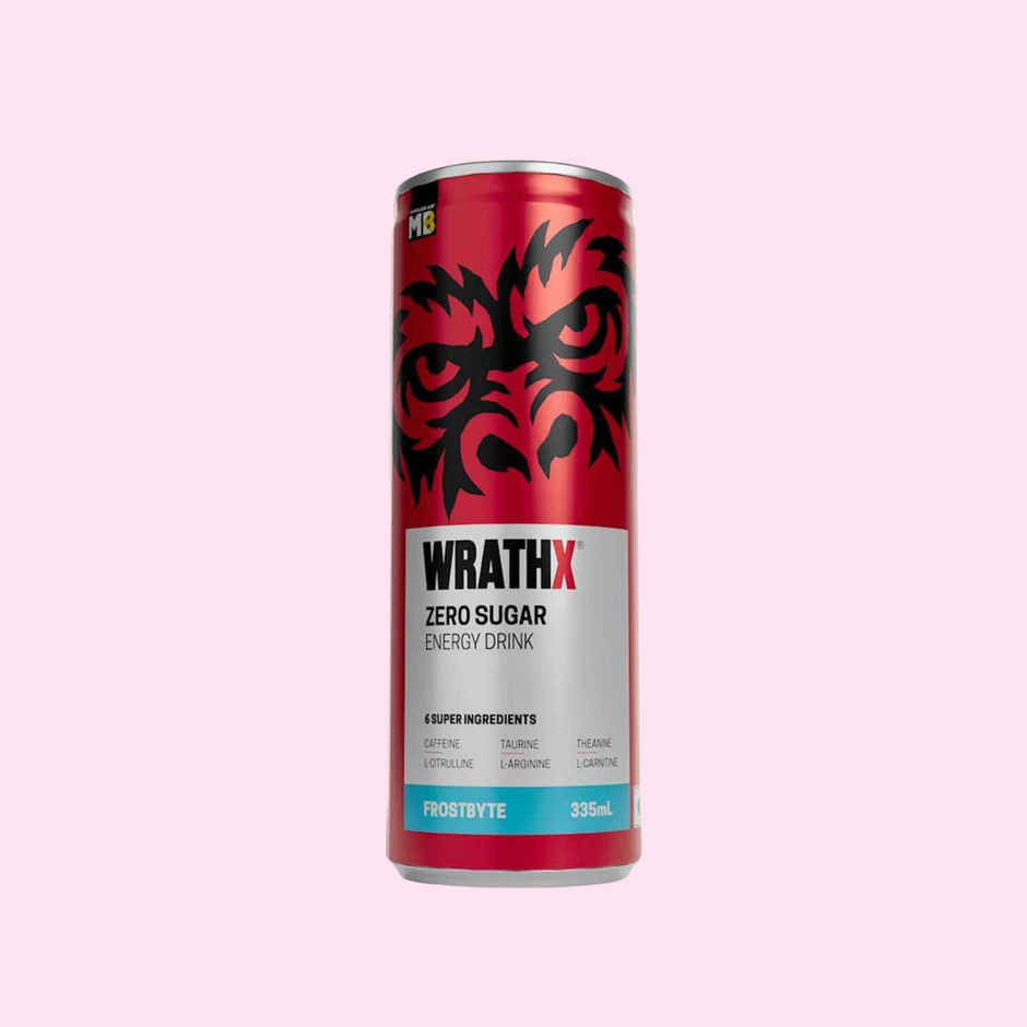 MuscleBlaze Wrathx Zero Sugar Energy Drink Frostbyte