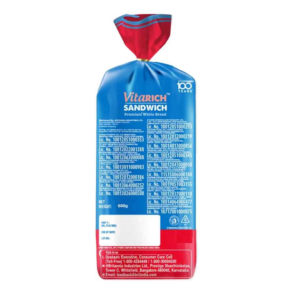 Britannia Vitarich Sandwich Premium White Bread
