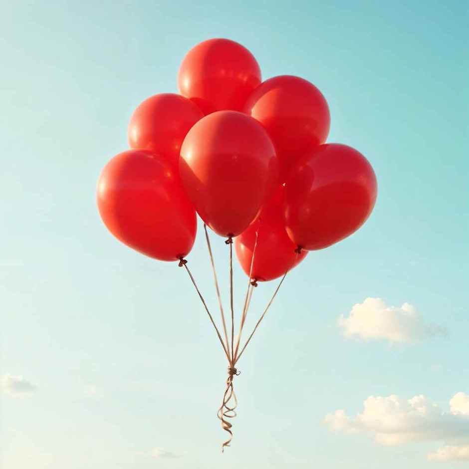 Latex Party Balloons | Red | Birthday Decoration Pack