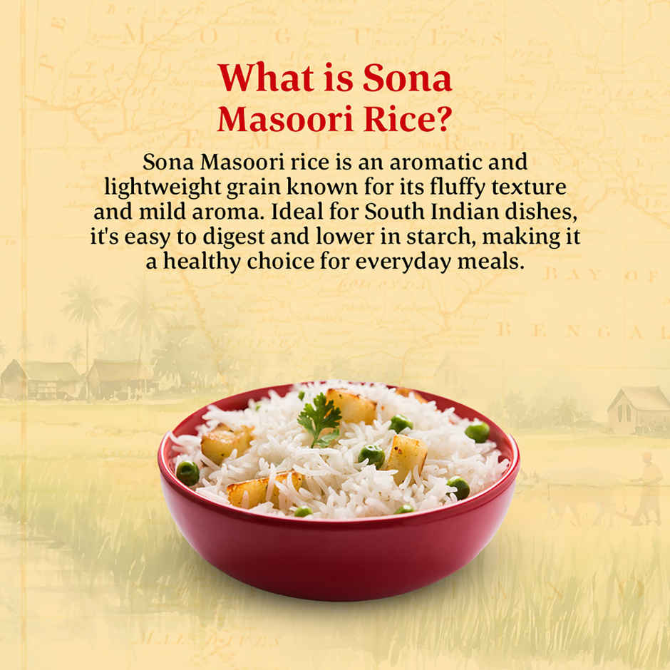 Daawat Sona Masuri Rice | Medium Grain