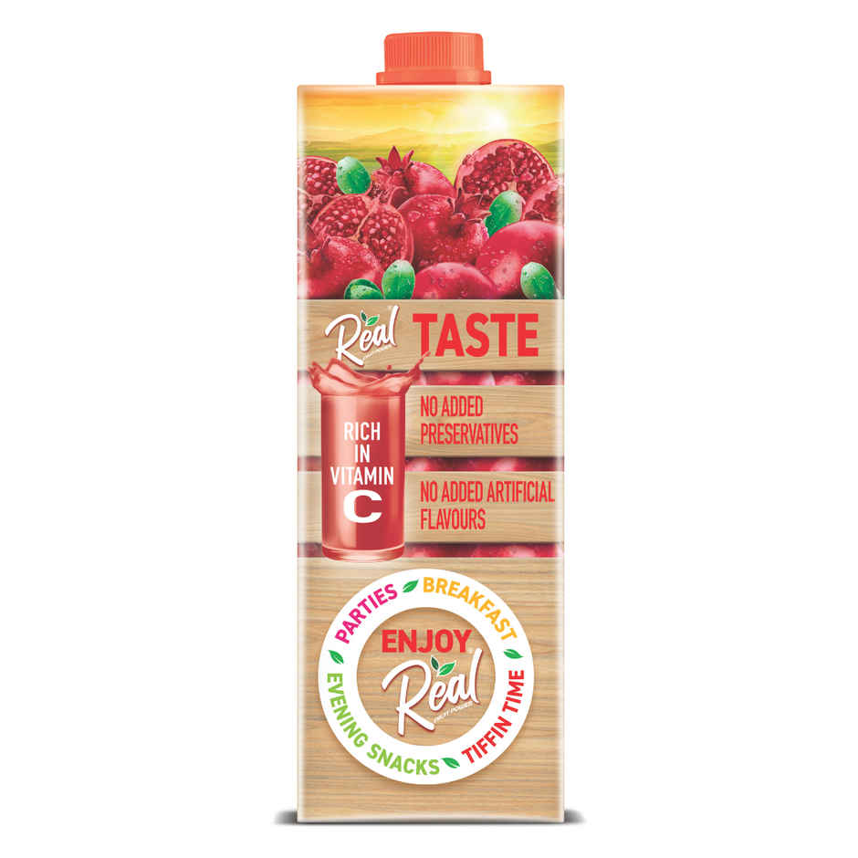 Dabur Real Pomegranate Fruit Juice | Refreshing & Tangy