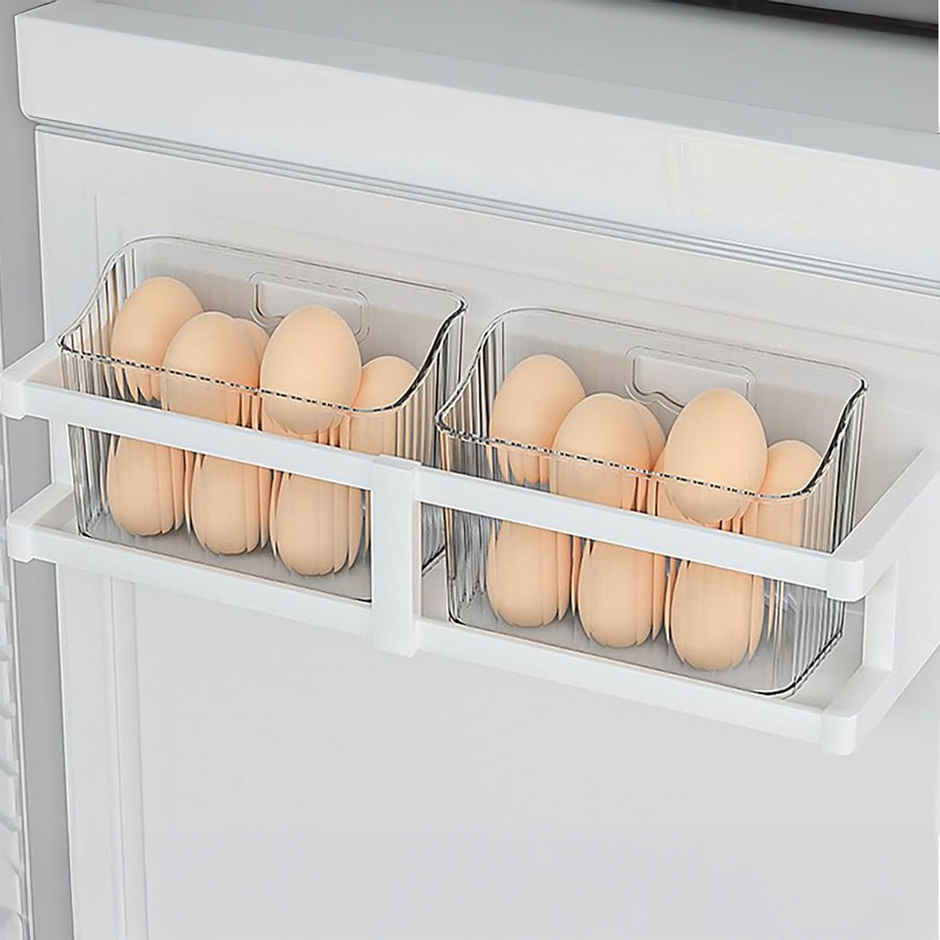 New Dawn Set Of 2 Fridge Door Organiser Fridge Storage Boxes Containers Coriander Storage