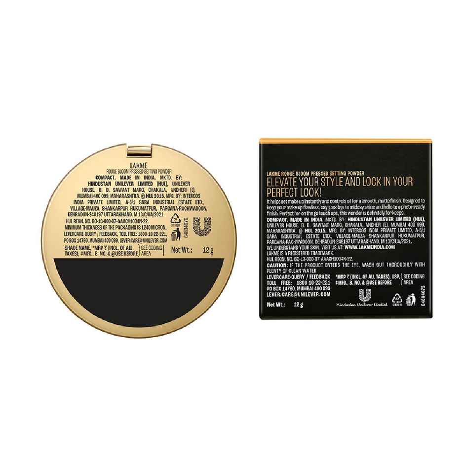 Lakme Showstopper Collection Rouge Bloom Setting Powder Neutral Nude