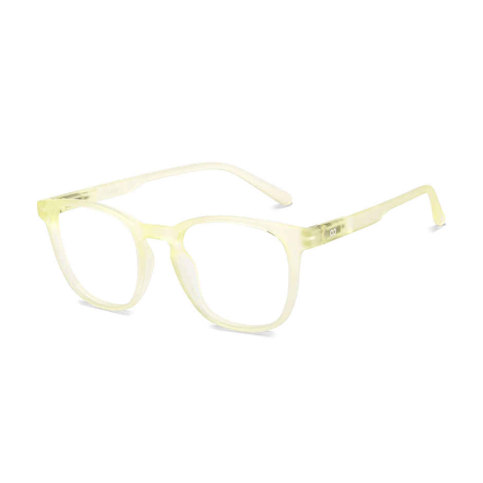 Lenskart Hustlr Unisex Solid Plastic Computer Glasses | Sand Dune - M