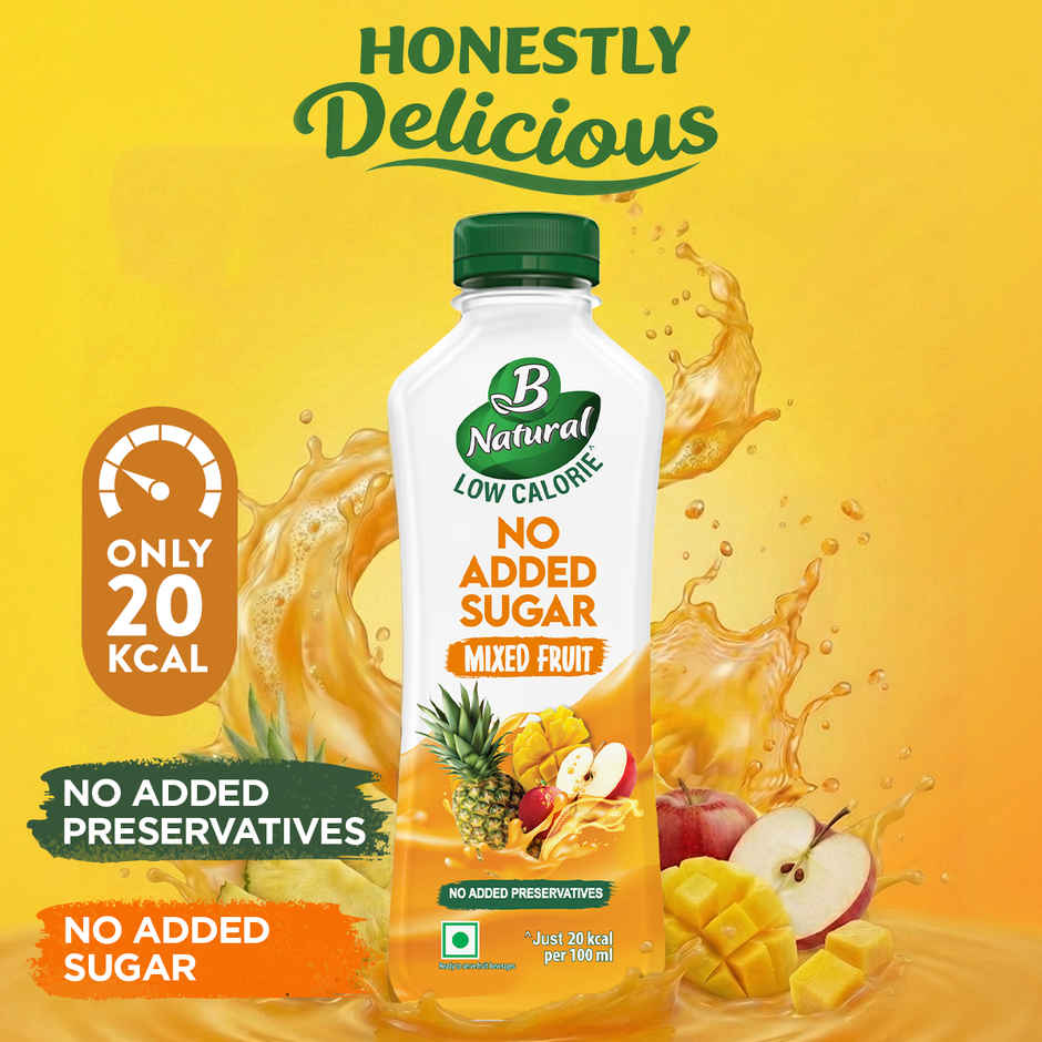 B Natural No Added Sugar Mixed Fruit Juice