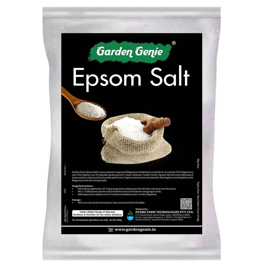 Garden Genie Epsom Salt for Plants | Magnesium Sulphate Gardening Fertilizer