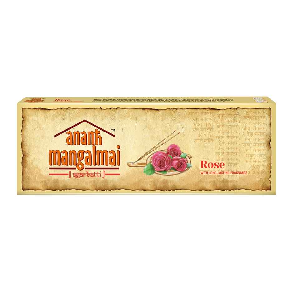 Ananth Mangalmai Rose Agarbatti Incense Stick for Pooja, Worship, Prayer & Fragrance