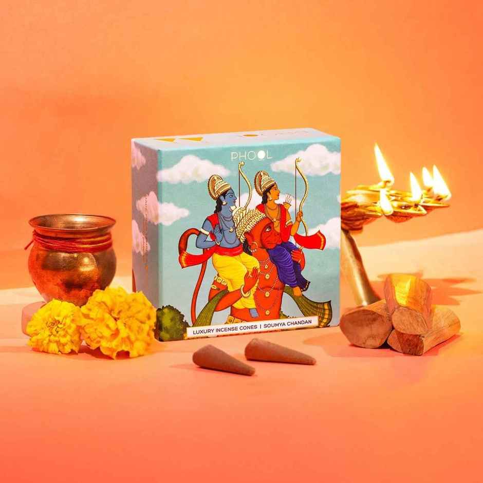 Phool Ayodhya Soumya Chandan Dhoop Cones 100% Natural Certified