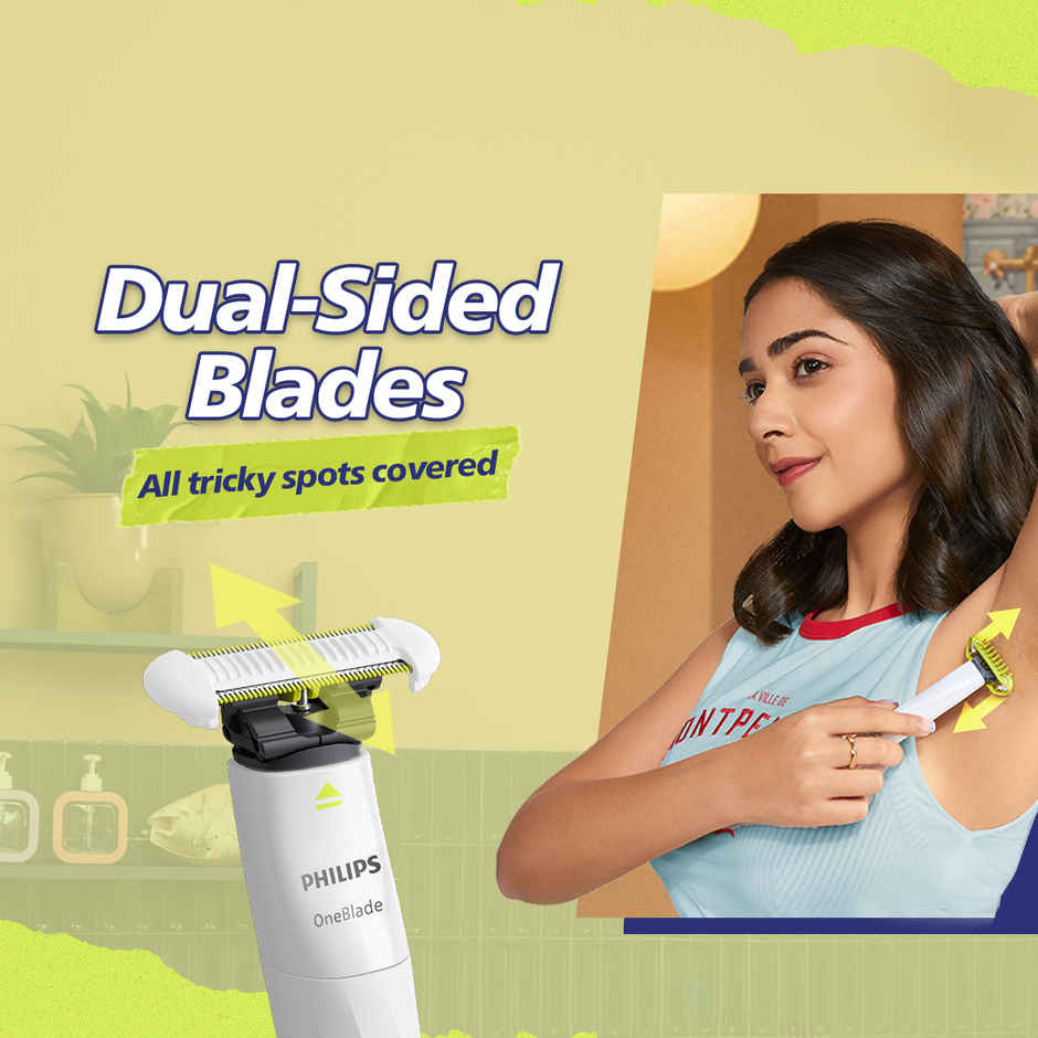 Philips OneBlade Intimate - Underarm, Body, Bikini Trimmer & Electric Razor |  Skin Safe Blade