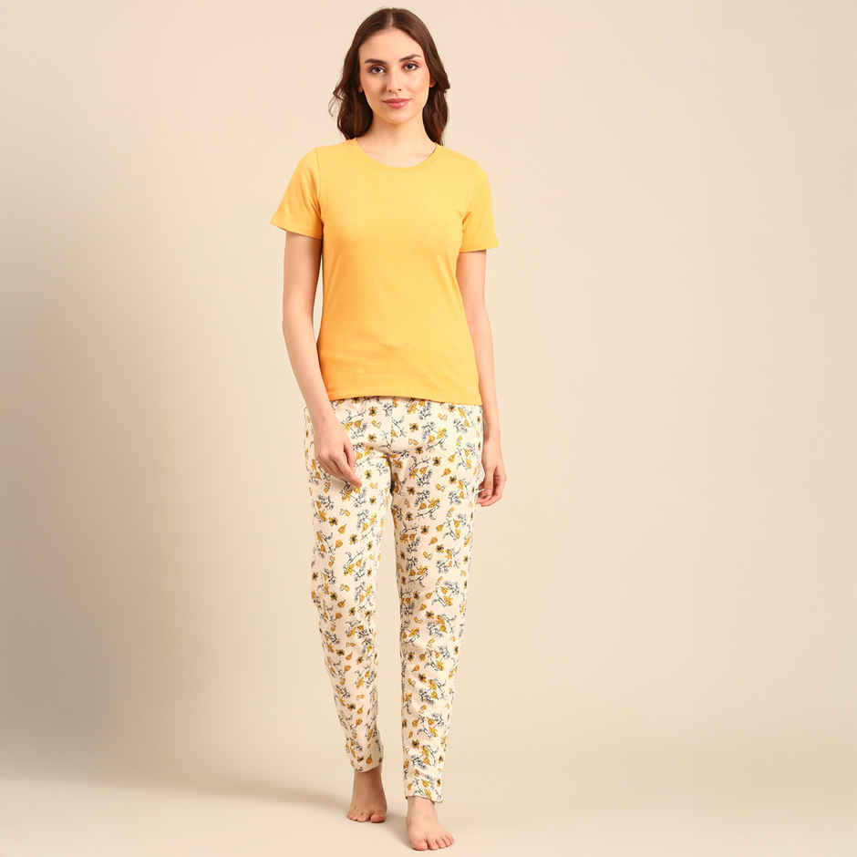 Pepe Jeans Premium Cotton Night Suit | Soft And Comfortable, Antique Floral, Xxl