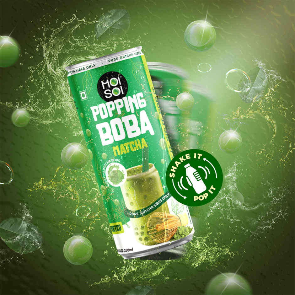 Moi Soi Matcha Flavoured Popping Boba Drink