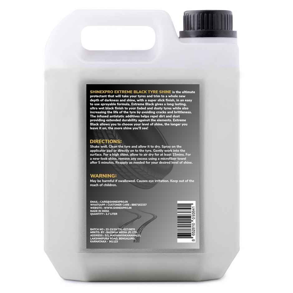 ShineXPro Bike & Car Tyre Polish Can | Long Lasting | Extends Tyre Lifespan | Repels Dust