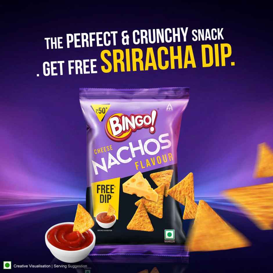 Bingo! Cheese Nachos with Free Dip