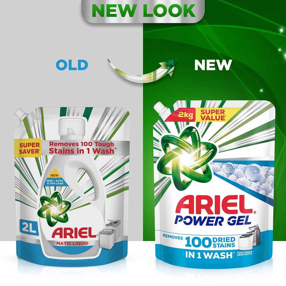  Ariel Power Gel Liquid Detergent for Top load washing machine Combo