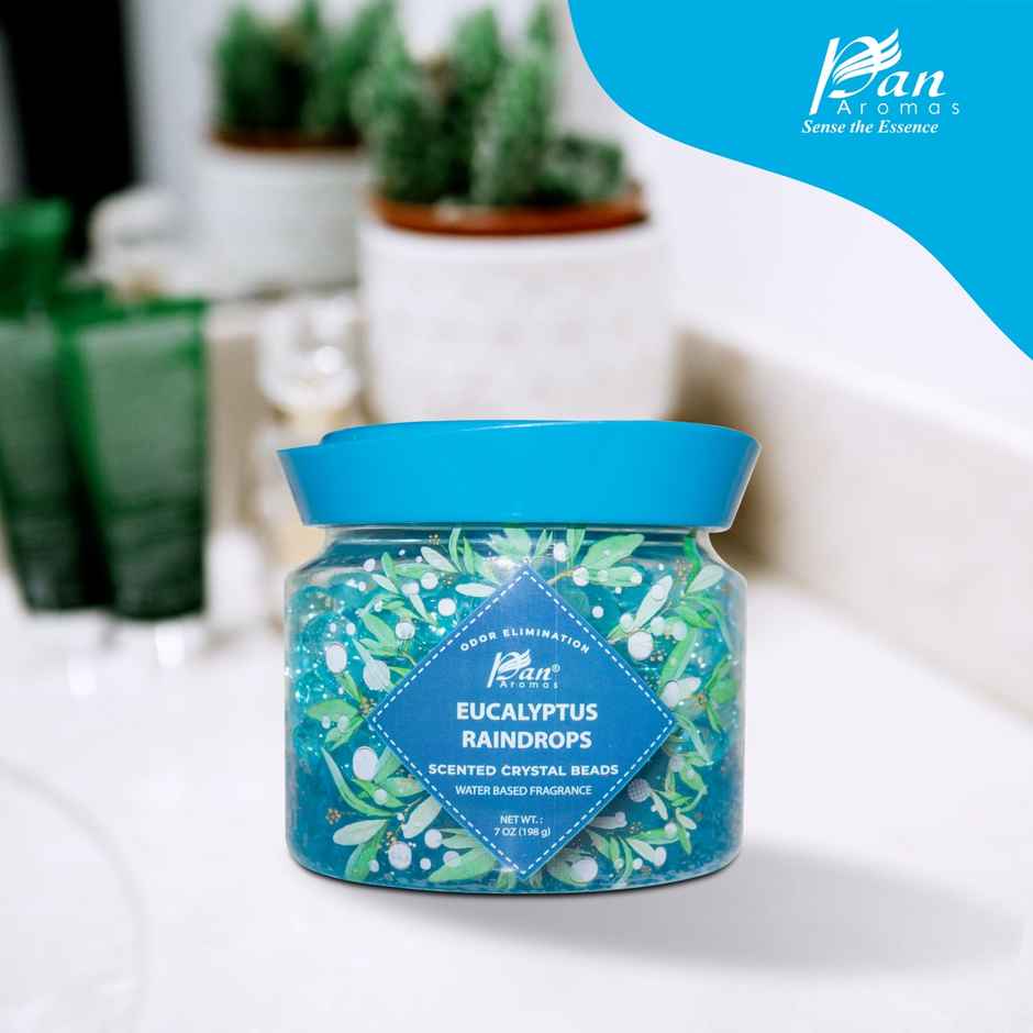 Pan Aromas Eucalyptus Raindrops Gel-Beads Air Freshener