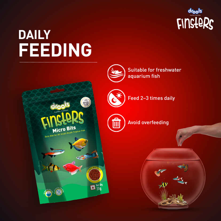 Drools Finsters Micro Bits Fish Food