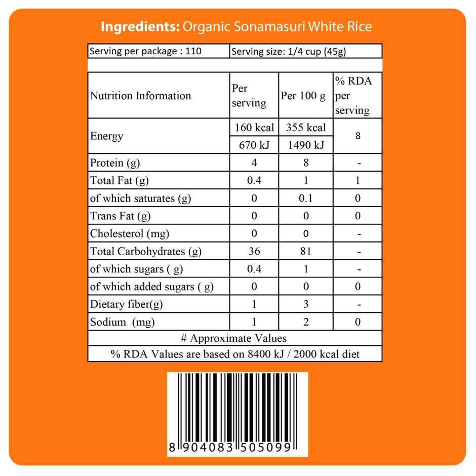 24 Mantra Organic Sona Masoori Rice
