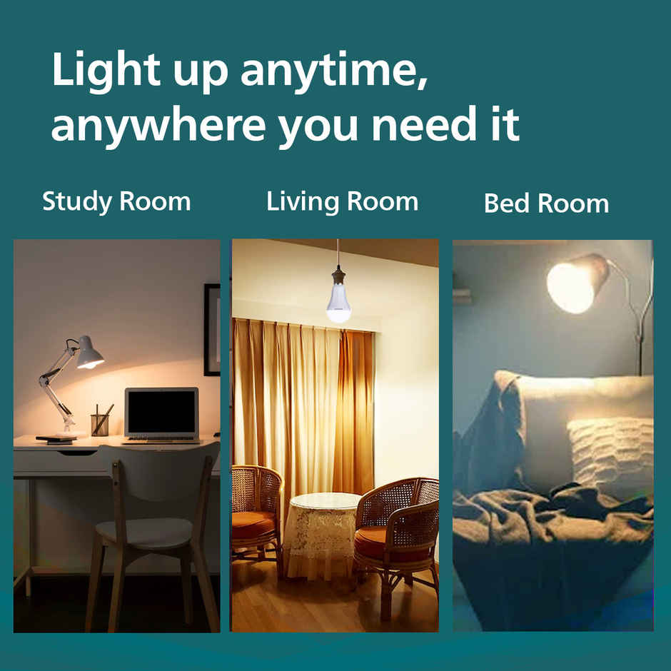 Philips Emergency LED Bulb | 13 W | Cool White | B22 | 3 Hrs