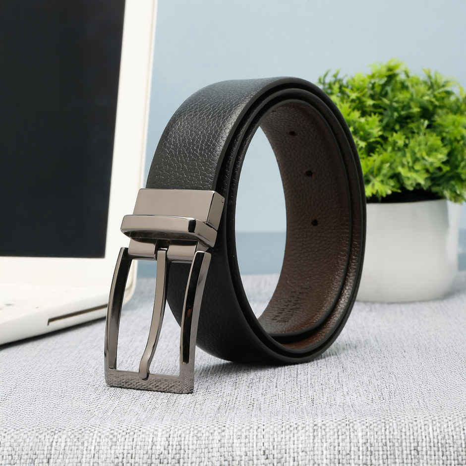 Teakwood Men's Leathers Belt | Black and Brown - 40 in