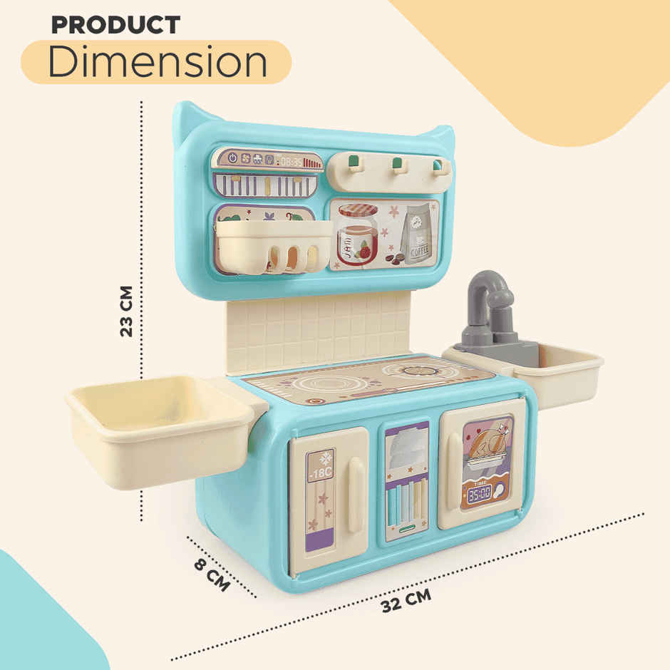 Toytale Dream Kitchen Set Small | Kids & Girls Cooking Play Set | Birthday Gift for Kids 3+|Toy|Kids