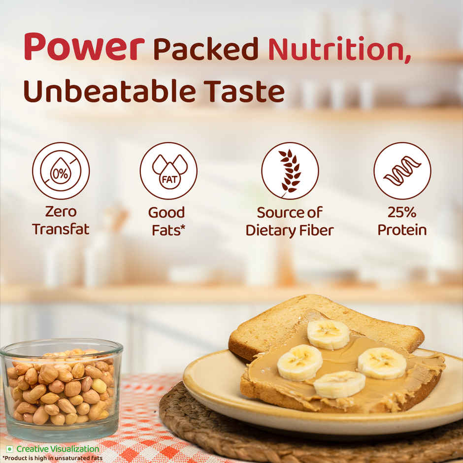 Sundrop Peanut Butter | Creamy | 25% Protein | Great Value Per Gram of Protein