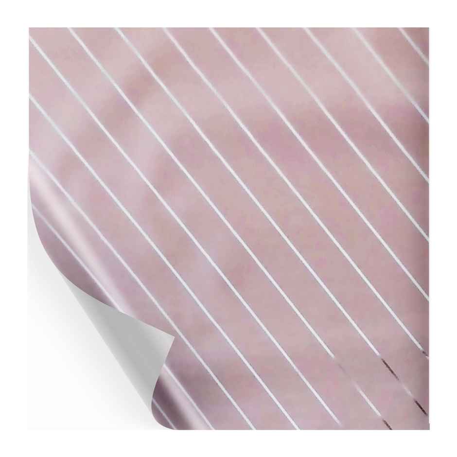Paperpep Diagonal Lines Print | Plastic Gift Wrapping Papers | Pink | 19.75 x 27.5 in