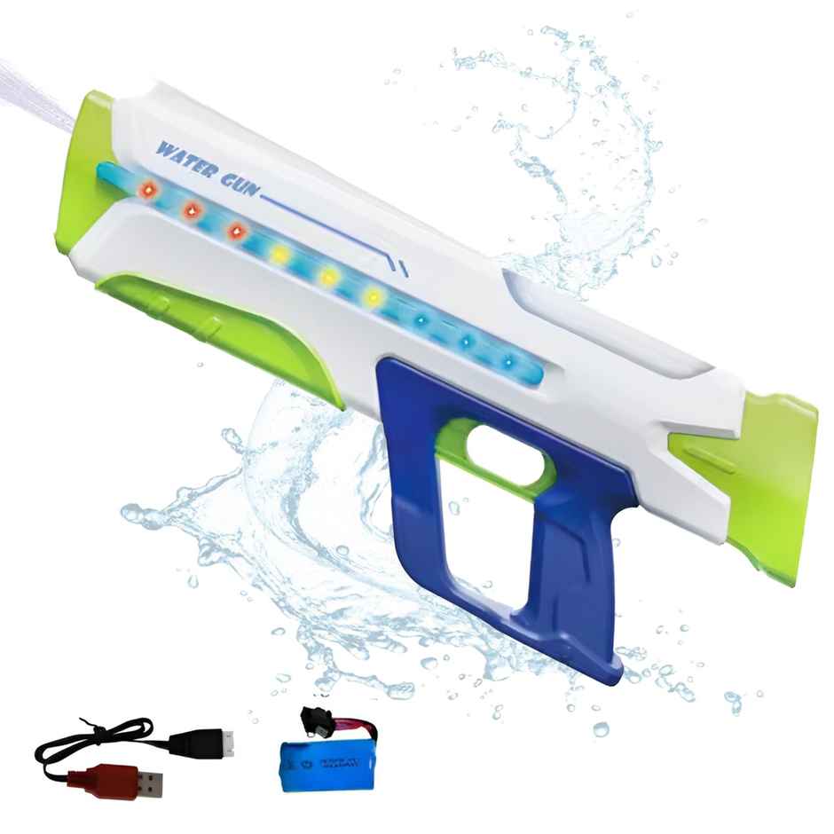 Toyshine Electric Holi Water Blaster Holi Gun Toy with Light | 25-32 Ft Range | Rechargeable