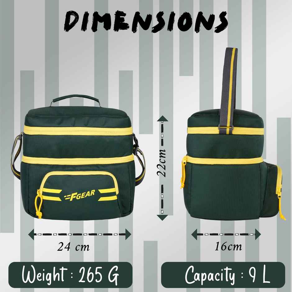 F Gear Sushi Spruce Yellow Lunch Bag