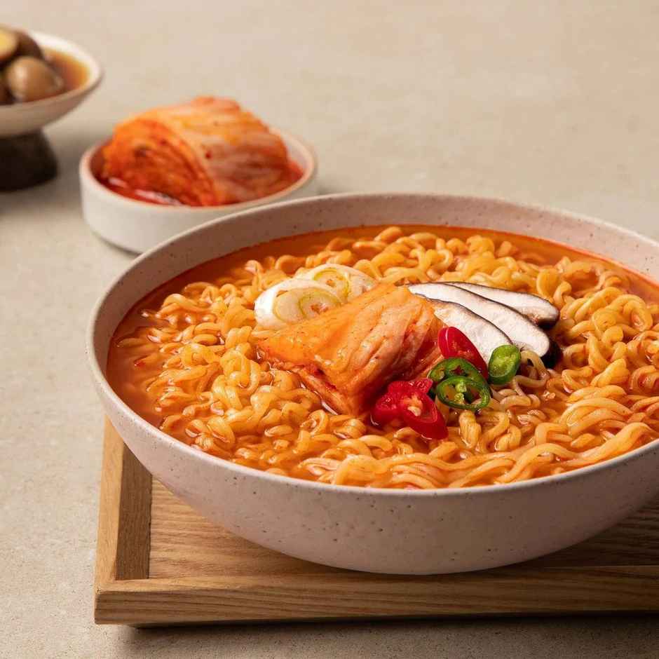 Ottogi Kimchi Ramen Noodle Single Pack
