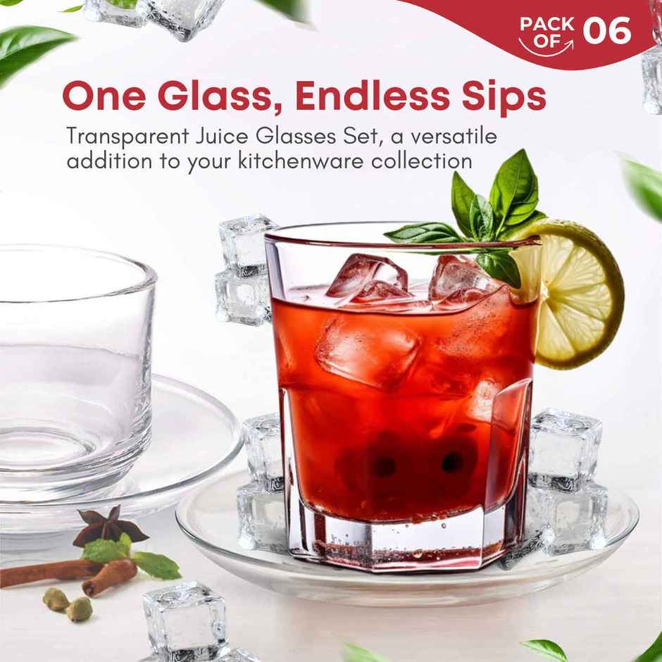 Yera Stylo 260 ml Whisky Tumbler Set 6 pcs