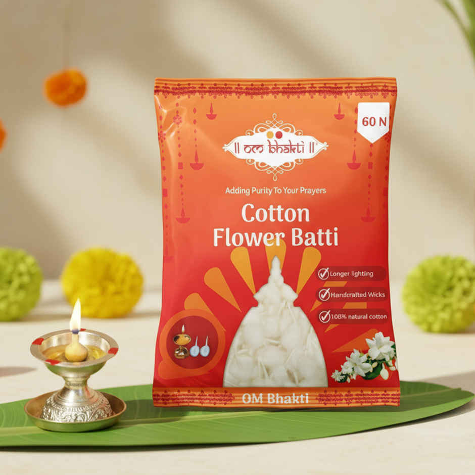 Cotton Flower Batti | Om Bhakti