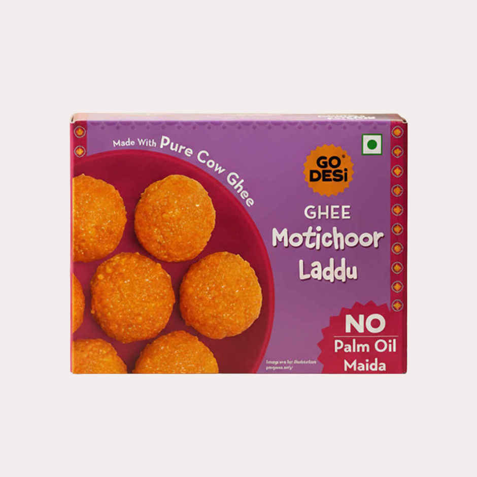 GO DESi Ghee Motichoor Laddu | No Palm Oil | With Pure DESi Ghee