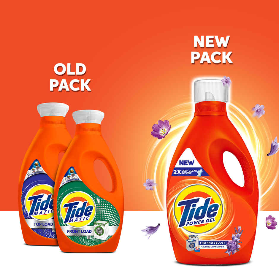 Tide Power Gel Liquid Detergent for Top Load & Front Load Washing Machine